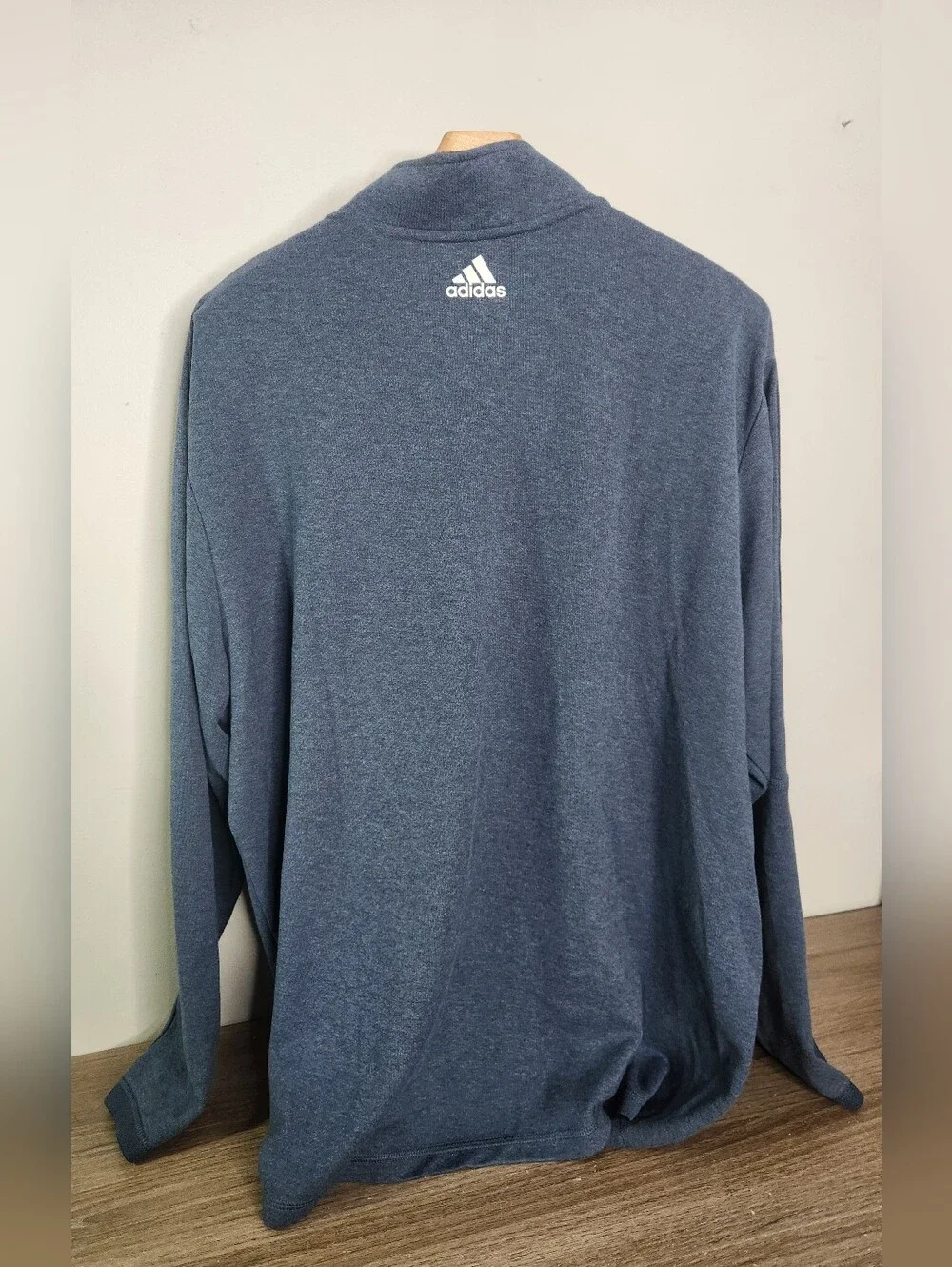 Adidas 3-Stripes Quarter-Zip Pullover Sweater